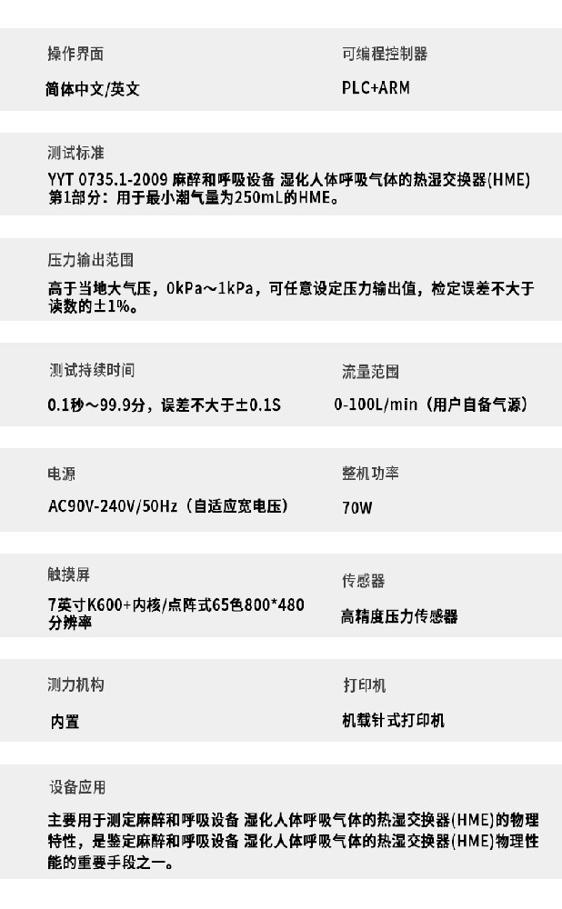 標(biāo)準(zhǔn)號(hào)GB/T12415測(cè)試性能介紹
